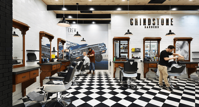 Banner Grindstone Barber